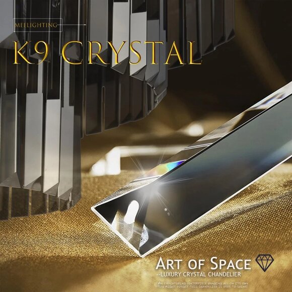 Luxe Chrome Smoke Crystal Modern Contemporary Chandelier Pendant Ceiling Light - Picture 10 of 11